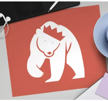 Tappetino mouse originale design orso regal - TenStickers