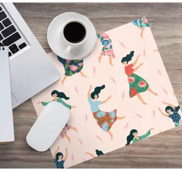 Tappetino mouse originale donne danzanti fantasiose - TenStickers