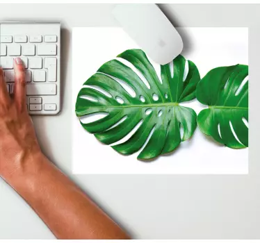 Tappetino mouse originale eleganza foglia monstera - TenStickers