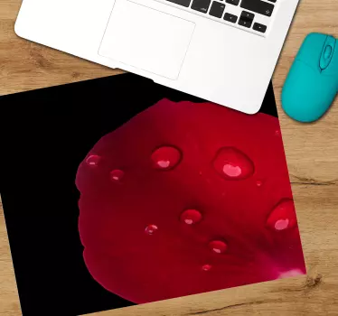 Tappetino mouse originale eleganza petali di rosa - TenStickers