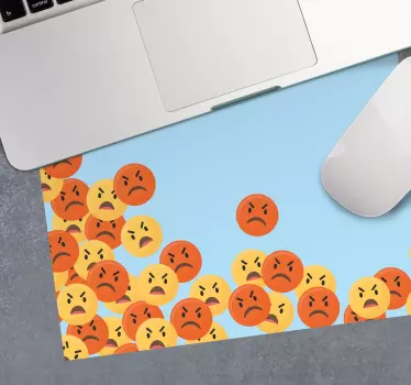 Tappetino mouse originale espressioni emoticon - TenStickers