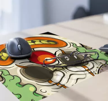 Tappetino mouse originale faccia da clown inquietante - TenStickers