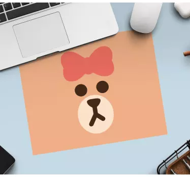 Tappetino mouse originale faccia di orso adorabile - TenStickers