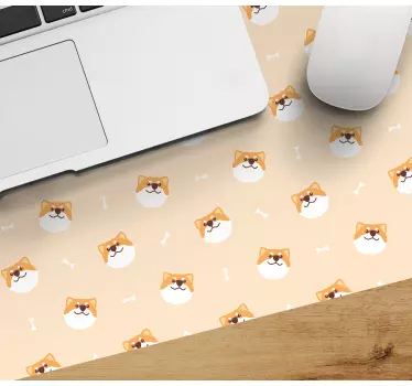 Tappetino mouse originale faccine di shiba allegre - TenStickers