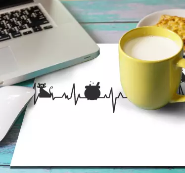 Tappetino mouse originale figure animali cuore - TenStickers