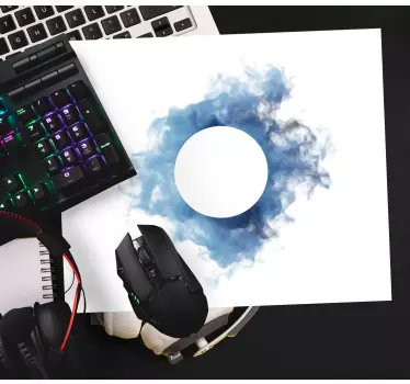 Tappetino mouse originale fumo blu vorticoso - TenStickers