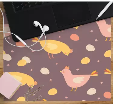 Tappetino mouse originale galline e uova carine - TenStickers