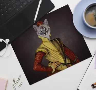 Mouse pad originale gatto aristocratico - TenStickers