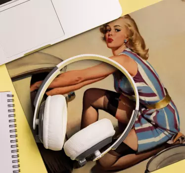 Tappetino mouse originale glamour pinup vintage - TenStickers