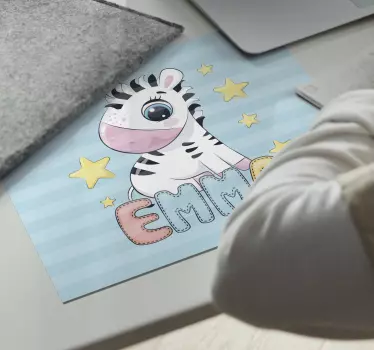 Tappetino mouse originale illustrazione zebra carina - TenStickers