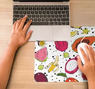 Tappetino mouse originale motivi di frutta vivaci - TenStickers