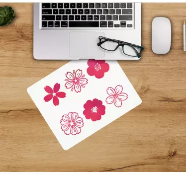 Tappetino mouse originale motivo fiori in fiore - TenStickers