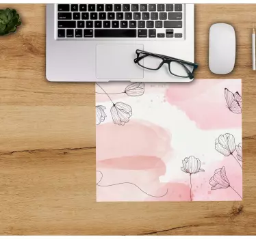 Tappetino mouse originale motivo floreale acquerello - TenStickers