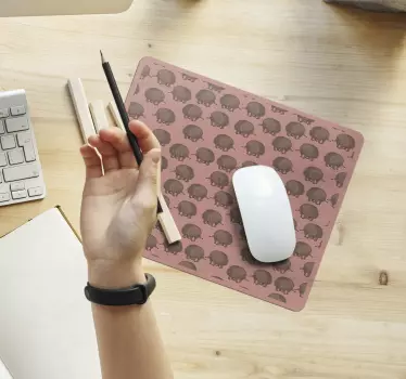 Tappetino mouse originale motivo riccio carino - TenStickers