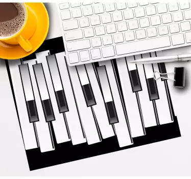 Tappetino mouse originale motivo tasti pianoforte - TenStickers