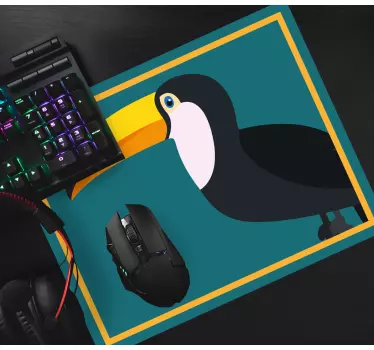 Tappetino mouse originale outline di tucano elegante - TenStickers