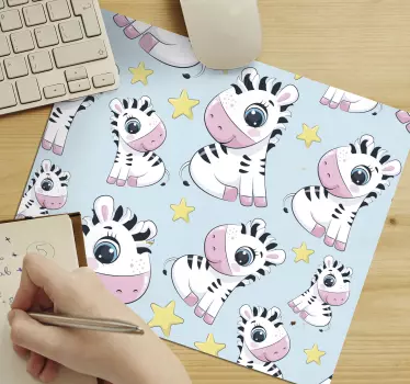 Tappetino mouse originale personaggi zebra carini - TenStickers