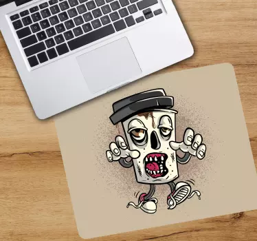 Tappetino mouse originale personaggio teschio cartoon - TenStickers