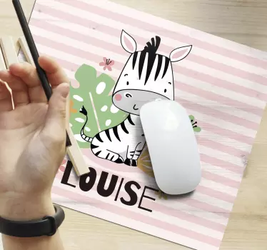 Tappetino mouse originale personaggio zebra carina - TenStickers