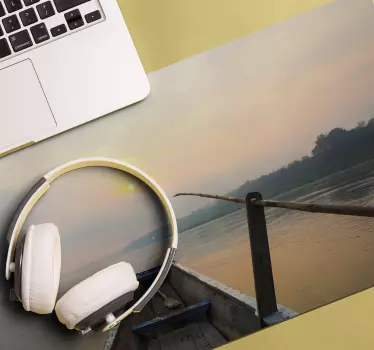 Tappetino mouse originale scena di fiume serene - TenStickers