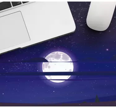 Tappetino mouse originale scena notturna al chiaro di luna - TenStickers