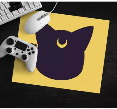 Tappetino mouse originale silhouette di gatto stilizzata - TenStickers