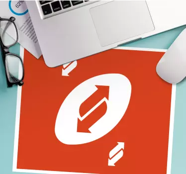 Tappetino mouse originale simbolo circolare bold - TenStickers