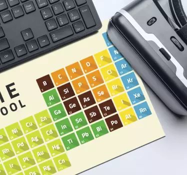 Tappetino mouse originale tabella chimica educativa - TenStickers