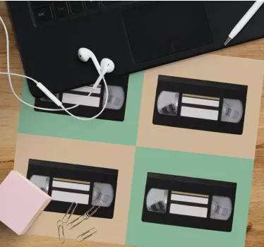 Tappetino mouse originale videocassette retrò - TenStickers