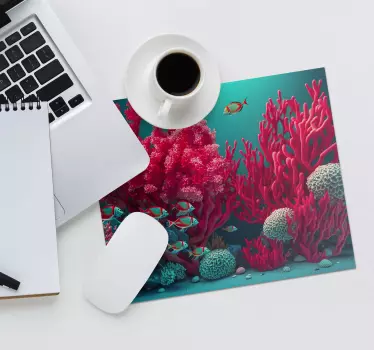 Poggiapolso mouse originale viva il magenta reef! - TenStickers