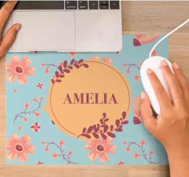 Tappetino mouse personalizzabile accento botanico - TenStickers
