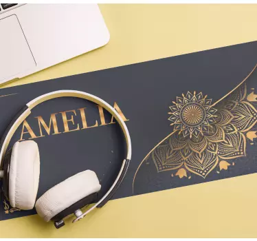 Tappetino mouse personalizzabile accento floreale elegante - TenStickers