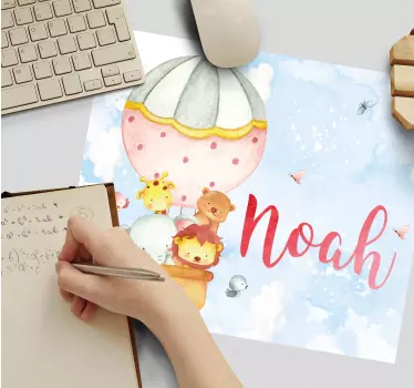 Tappetino mouse personalizzabile avventura con palloncini - TenStickers