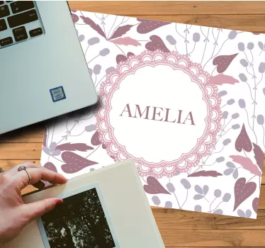 Tappetino mouse personalizzabile composizione floreale - TenStickers