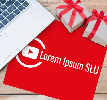 Tappetino mouse personalizzabile con logo elegante - TenStickers