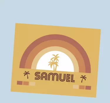 Tappetino mouse personalizzabile design arcobaleno - TenStickers