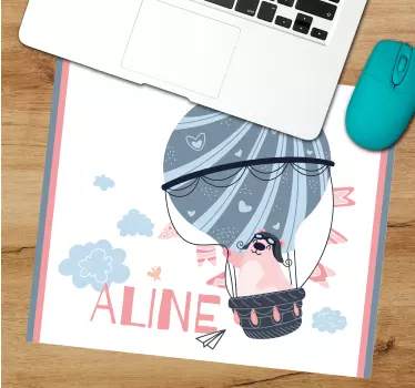Tappetino mouse personalizzabile design avventura palloni - TenStickers