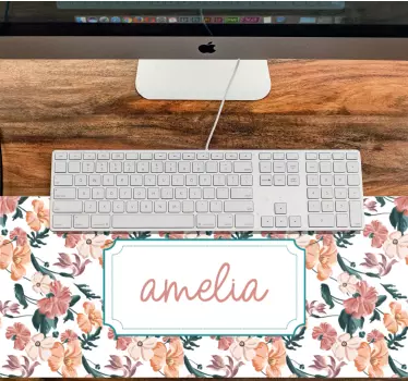 Tappetino mouse personalizzabile nome botanico - TenStickers