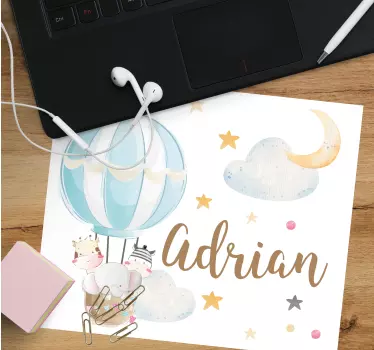 Tappetino mouse personalizzabile pallone aerostatico - TenStickers