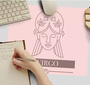 Tappetino mouse personalizzabile simbolo zodiacale vergine - TenStickers