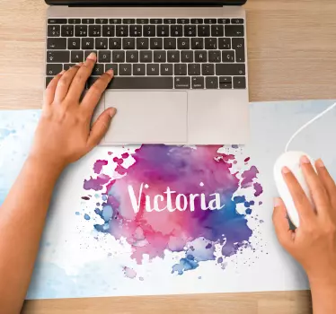 Tappetino mouse personalizzabile splash acquerello colorato - TenStickers