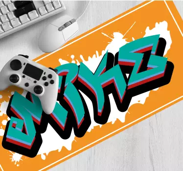 Tappetino mouse personalizzabile stile graffiti vivace - TenStickers
