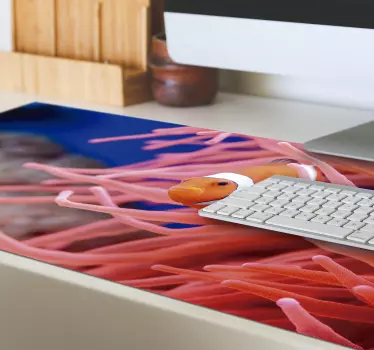 Tappetino mouse xxl pesci pagliaccio tra anemoni - TenStickers