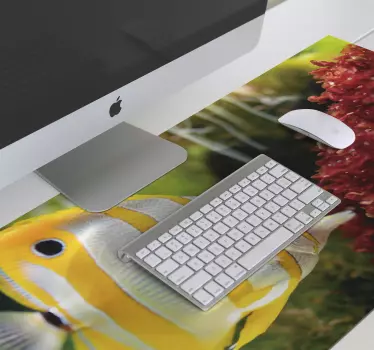 Tappetino mouse xxl scena di pesci colorati - TenStickers