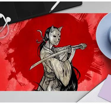 Tappetino per mouse anime Anime samurai - TenStickers