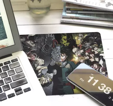 Tappetino per mouse anime La mia accademia degli eroi - TenStickers