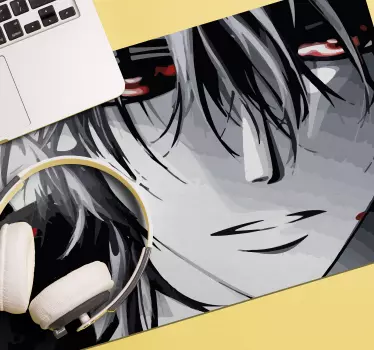 Tappetino per mouse anime Ragazzo anime malvagio - TenStickers