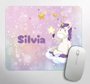 Tappetino mouse con nome cunicolo carino - TenStickers