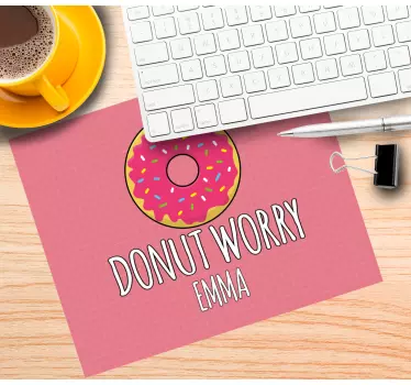 Tappetino mouse con "donut worry" con ciambella - TenStickers