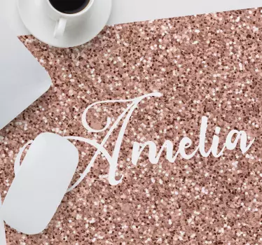 Tappetino per mouse con nome Scintillante con il nome - TenStickers